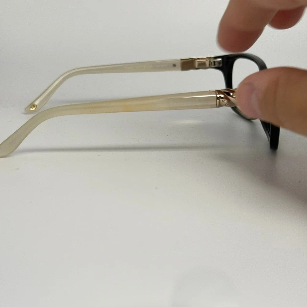 Tommy Bahama TB5035 Black Cream Eyeglasses Frames 53-17-130 Twisted Crystal